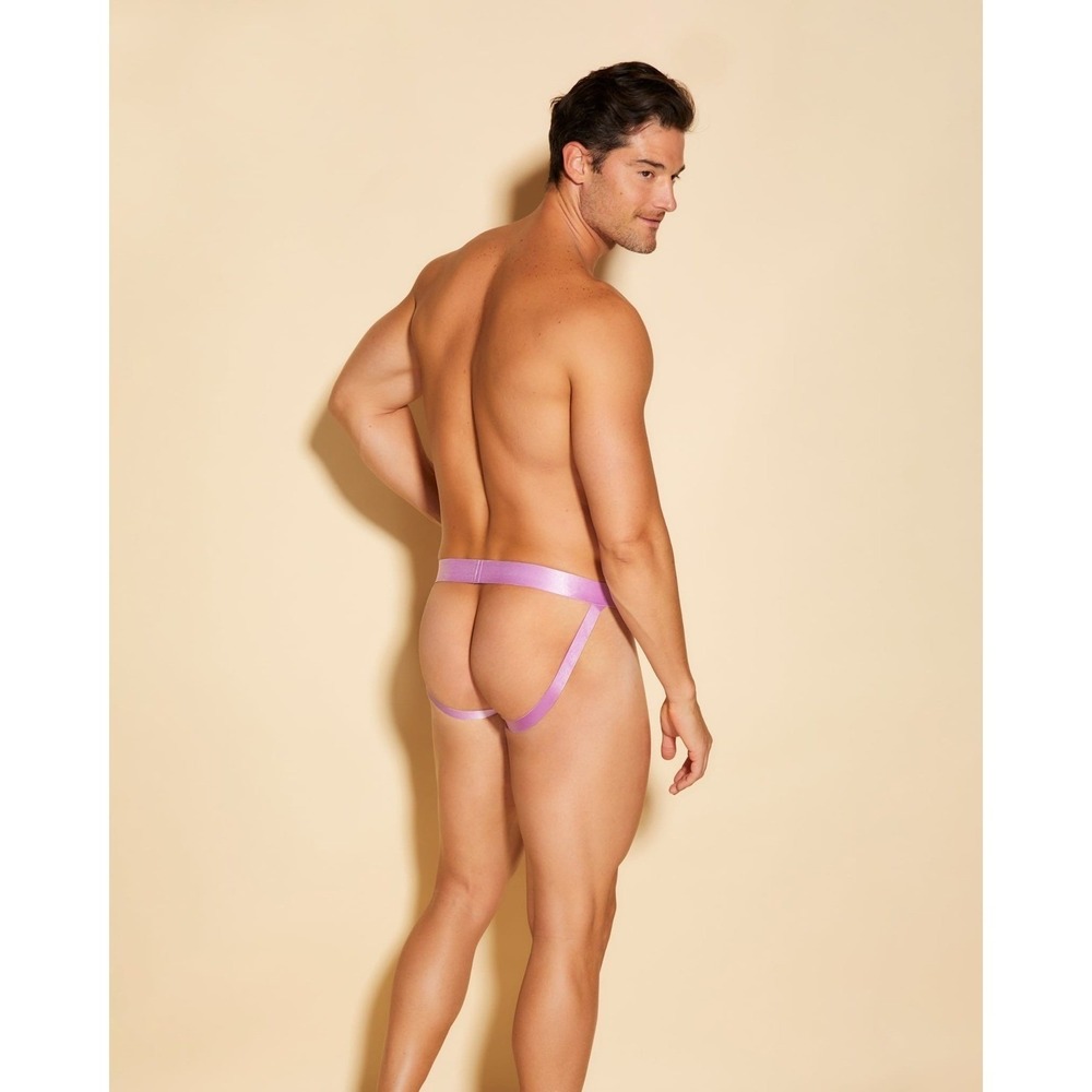 Cosabella Never Say Never Lace Jock Strap Pink Neela Flower Men's Size XL